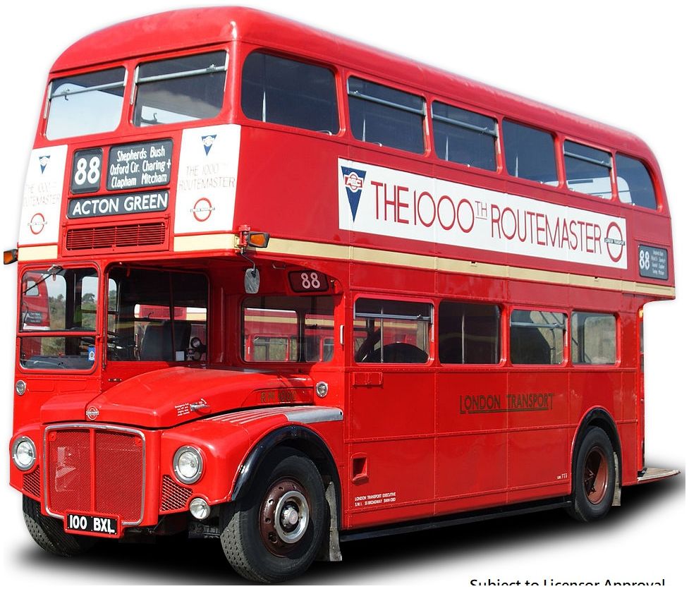 Pre-Order Sunstar H2943 Routemaster Bus RM1000 100 BXL Red (Limited Edition 1000pcs) 1/24